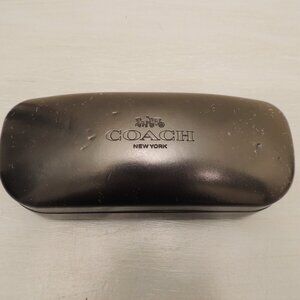 COACH New York Hard Eyeglasses Case w/ Display Lenses – Black